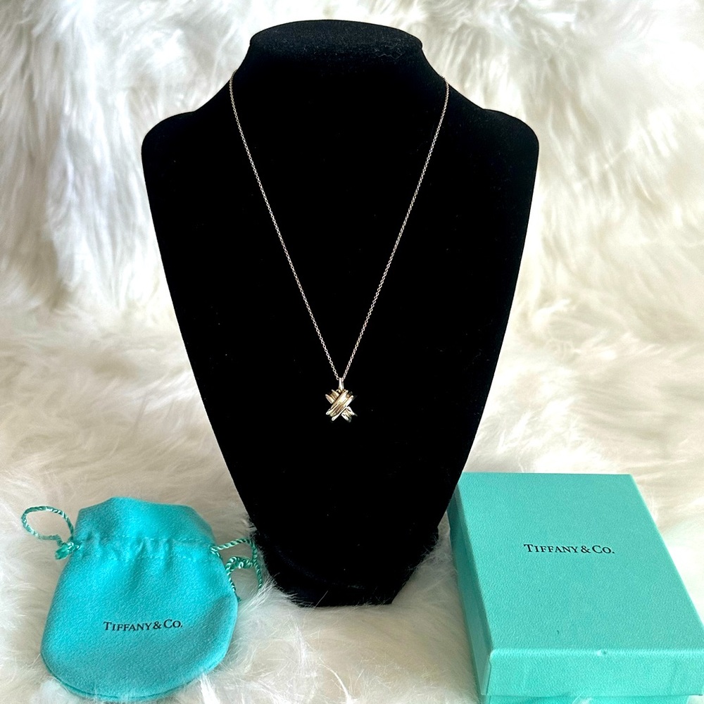 💯Authentic Tiffany Signature X Pendant Necklace - Preloved